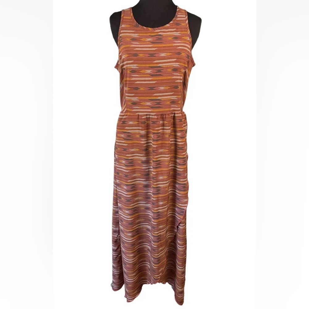 Toad&Co Sunkissed Maxi Dress in a Rust Color, size Medium